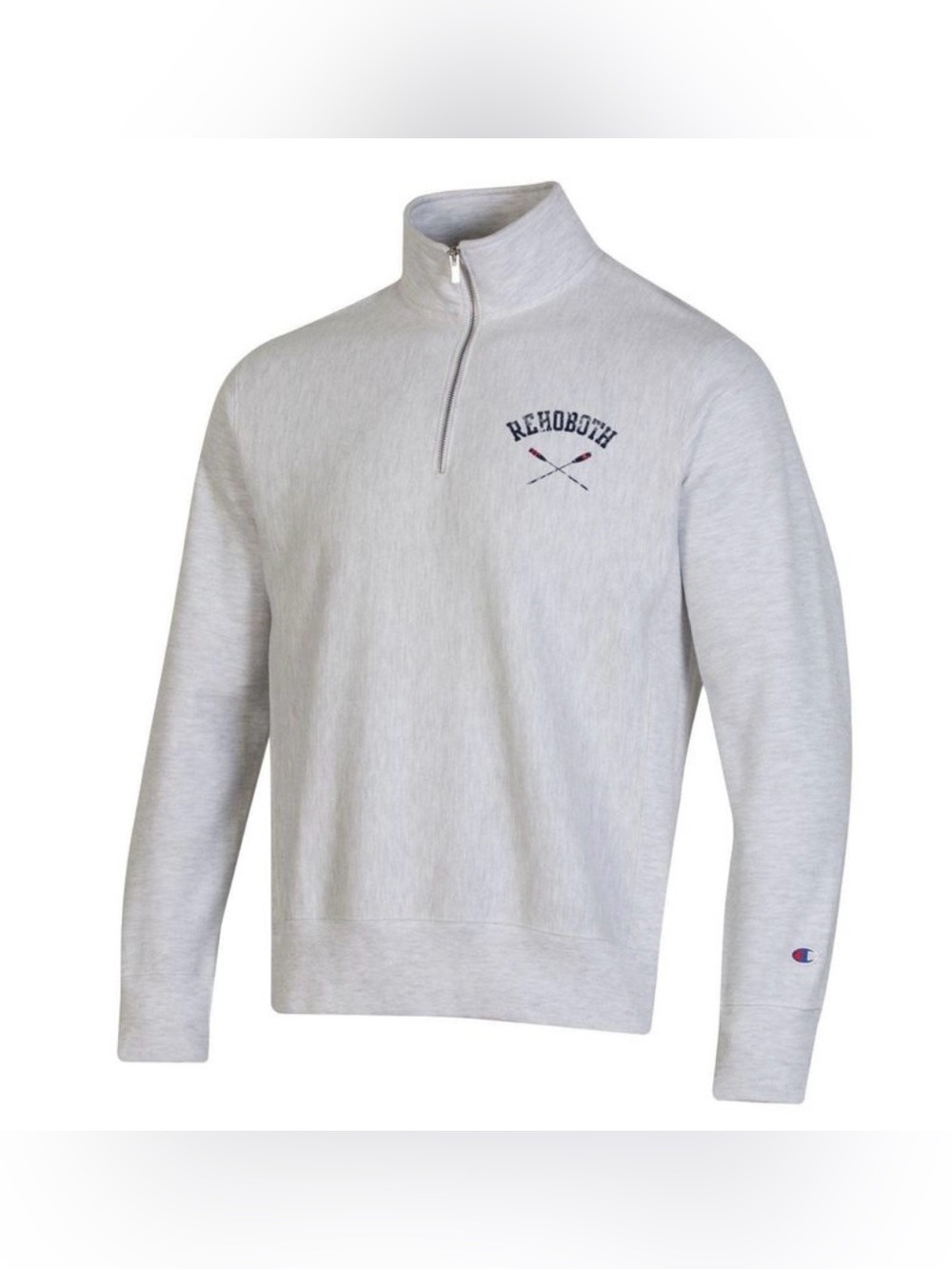 Champion Reverse Weave Rehoboth Lifestyle Gray 1/4 Zip Sweatshirt Size Medium